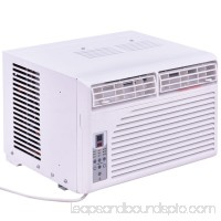 Goplus 6K BTU White Compact 115V Window-Mounted Air Conditioner With Remote Control