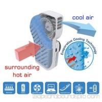 High Quality Portable Misting Fan & Mini-Air Conditioner Stay Cool Handy Cooler Speed Adjustable Grey   