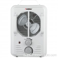 Lorell Portable Ceramic Heater Fan, White 564012828