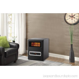 Mainstays, 4 Element, Infrared Electric Cabinet Space Heater, Black 563470372