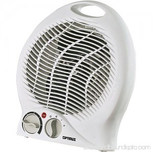 Optimus Portable Heater Fan, White HEOP1322 551663189