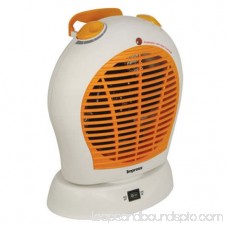 Oscillating Fan Heater with Thermostat White 555623489