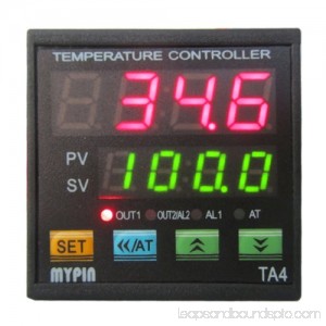 AGPtek Dual Digital F/C PID Temperature Control Controller TA4-SSR With 2 Alarms 567158914