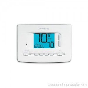 Braeburn 2220 Digital 5/2 Programmable Thermostat with 3 Square Inch Area Display and 2 Stage Heating / Cooling