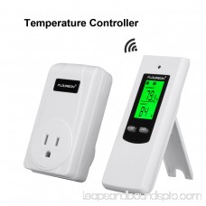 Floureon Wireless RF Plug In Thermostat Heating Cooling Temperature Controller TS-808 US