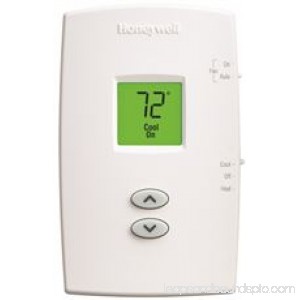 Honeywell Pro 1000 Heat Pump Thermostat, Vertical, Non-Programmable, Premier White 567613601