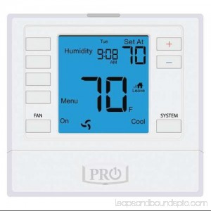 PRO1 IAQ Thermostat, 5-1-1 Day Programmable, Stages 3 Heat/2 Cool, T755S