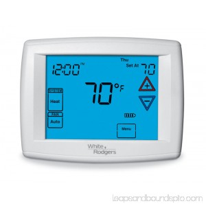 White Rodgers 1F95-1277 | 90 Series Blue Touchscreen Programmable Thermostat