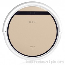 ILIFE Robotic Vacuum Cleaner with Gyrocsope Navigation Sensor, High Suction, Self-Charging Robot Vacuum Cleaner Drop-Sensing Technology for Pet Hair and Allergens Support Wet Mop with Water Tank