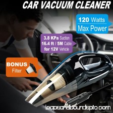 Car Vacuum Cleaner, Costech 120W Powerful Suction Handheld Vacuum Cleaner, Multifunctional and Portable for Wet and Dry Materials with 16.4ft power cord, two Filters and a Carry Bag