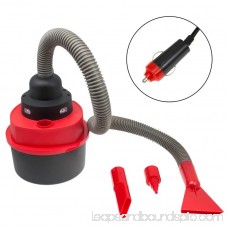 Car Vacuum, Mighty Portable Travel Inflator Wet Dry Vacuum Car, Black-red