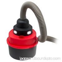 Car Vacuum, Mighty Portable Travel Inflator Wet Dry Vacuum Car, Black-red   
