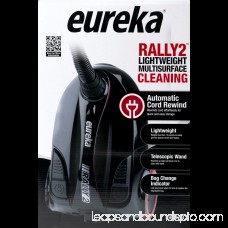 Eureka Rally 2 Canister Vacuum with Automatic Cord Rewind, 980B 1541718