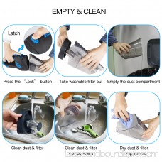 Morpilot Car Vacuum 5500Pa DC 12V 120W Portable Handheld Auto Vacuum Cleaner Auto Lightweight Cleaner Dustbuster Hand Vac with Stainless Steel HEPA Filter
