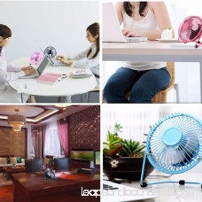 4inch USB Mini Desk Fan Personal Mini Cooling Fan - Quiet and Portable for Desktop Tabletop Floor Office Room Travel, 360 Degree Rotating