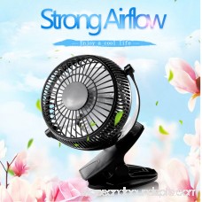5 inch Portable with Clip USB Desktop Fan for Home Office Baby Stroller 570326785