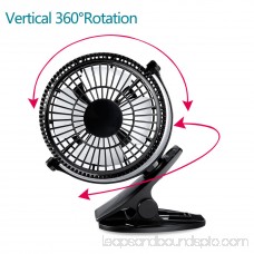 5 inch Portable with Clip USB Desktop Fan for Home Office Baby Stroller Car lapttop Study Table Gym Camping Tent 570711349