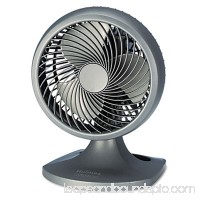 Blizzard 9" Three-Speed Oscillating Table/Wall Fan, Charcoal, Sold as 1 Each   