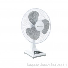 Comfort Zone 12 Oscillating Table 3-Speed Fan, Model #CZ121BK, White 552692484