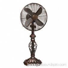 DecoBREEZE Oscillating Table Fan 3-Speed Air Circulator Fan, 10-Inch, Darby 566232866