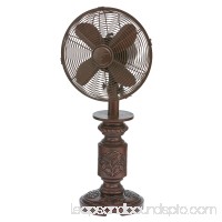 DecoBREEZE Oscillating Table Fan 3-Speed Air Circulator Fan, 10-Inch, Fir Bark   566232845