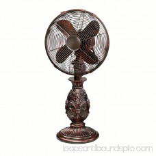 DecoBREEZE Oscillating Table Fan 3-Speed Air Circulator Fan, 10-Inch, Muriel 566241560
