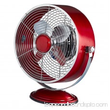 DecoBREEZE Retro Fan Air Circulator Table Fan with Full Pivot Fan Head, Metallic Copper 566232846