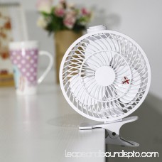 e-joy Mini USB 3 Speeds Rechargeable Portable Table/Electric Personal Fan with LED Light Function (Model 3), 4.5 L