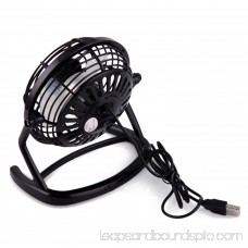 HDE USB Powered Desk Fan Personal Air Blower for PC Notebook La ptop (Black) 570173435