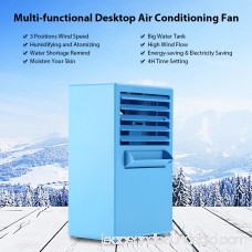 Keenso Mini Portable Fan,Mini Portable Desktop Air Conditioning Fan for Cooling Summer Hot Day Use US Plug 100~240V,Air Conditioning Fan