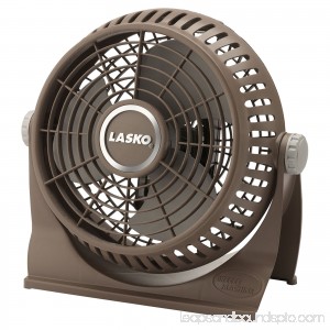 Lasko 10 Breeze Machine Pivoting Floor/Table Fan in Brown 564024162