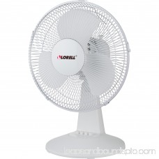 Lorell 12 Oscillating Desk Fan, Light Gray 554602777