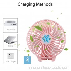Mini Handheld Fan, with USB Rechargeable Battery, Foldable Personal Portable Desktop Table Cooling Electric Fan for Office Room Outdoor Household Traveling(Low/Medium/High Speed)