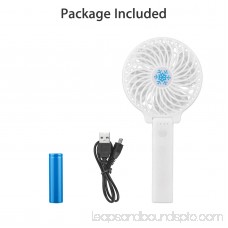 Mini Handheld Fan, with USB Rechargeable Battery, Foldable Personal Portable Desktop Table Cooling Electric Fan for Office Room Outdoor Household Traveling(Low/Medium/High Speed)