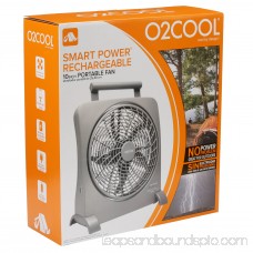 O2COOL 10 Smart Power Rechargeable Portable 2-Speed Fan, Model #FD10006AU, Black 553813828