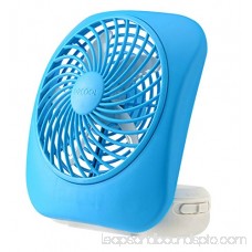 O2COOL 5-Inch Portable Fan, Desktop Fan, Battery Operated Fan, 2-Speed Fan, Tilt Fan, Compact Folding Fan, D-Battery Fan, Tabletop Fan, Household Fan, Light Blue 568049561