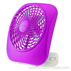 O2COOL 5-Inch Portable Fan, Desktop Fan, Battery Operated Fan, 2-Speed Fan, Tilt Fan, Compact Folding Fan, D-Battery Fan, Tabletop Fan, Household Fan, Light Blue 568049561