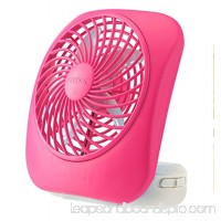 O2COOL 5-Inch Portable Fan, Desktop Fan, Battery Operated Fan, 2-Speed Fan, Tilt Fan, Compact Folding Fan, D-Battery Fan, Tabletop Fan, Household Fan, Light Blue   568049561