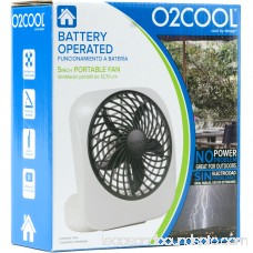 O2COOL 5-Inch Portable Fan, Gray 553813773