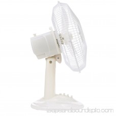 Optimus 12 Oscillating Table 3-Speed Fan, Model #F-1230A, White 552298842