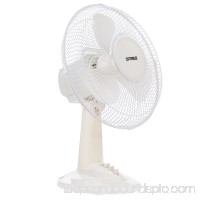 Optimus 12" Oscillating Table 3-Speed Fan, Model #F-1230A, White   552298842