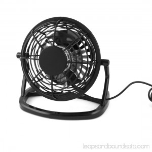Portable Home Office Plastic USB Powered Personal Mini Fan for PC lapptop Black 570549766