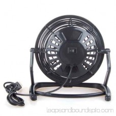 Portable Office Desk Rotary Cooling Fan, USB Port Electric Fan Color:Black