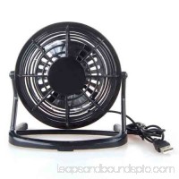 Portable Office Desk Rotary Cooling Fan, USB Port Electric Fan Color:Black   