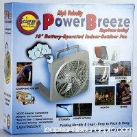 Power Breeze 10 Inch Battery Operated Fan   