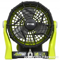 Ryobi P3320 120V AC or 18V ONE+ Dual Power Portable Hybrid Electric Fan, Tool Only
