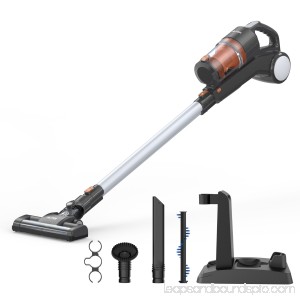 MLITER Vacuum Cleaner 2 in 1 Cordless Stick and Handheld Vacuum 22.2V Lithium-ion Rechargeable Battery, With HEPA Filtration, Crevice Tool & Brush Accessories