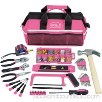 Apollo Tools 201-Piece Household Tool Kit in Tool Bag, Pink 553672279