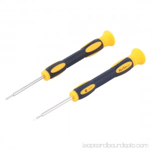 Electric Work Non-slip Handle Phillips Slotted Bits Magnetic Screwdrivers 2pcs
