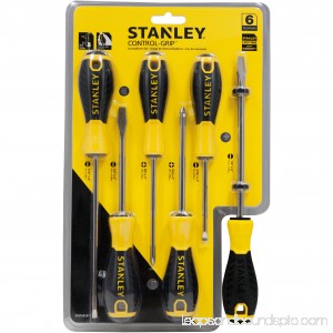 Stanley STHT66597 6pc Control Grip Screwdriver Set 565520401